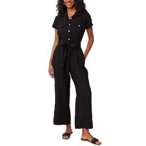 Bella Dahl Womens Seamed Linen Jumpsuit
